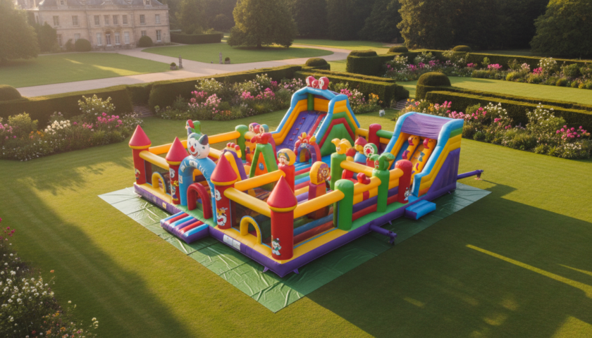 louez un château gonflable pour ajouter une touche de fun et d'originalité à votre mariage. une animation ludique qui ravira petits et grands lors de votre réception.