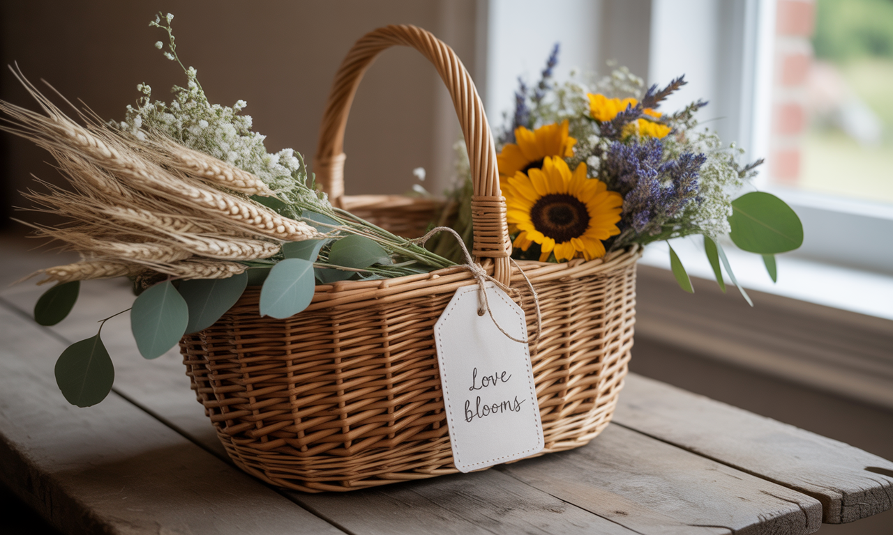 découvrez nos idées simples et créatives pour décorer un panier en osier, parfait pour un mariage champêtre. inspirez-vous de nos conseils pour personnaliser votre décoration avec des accessoires naturels et romantiques.