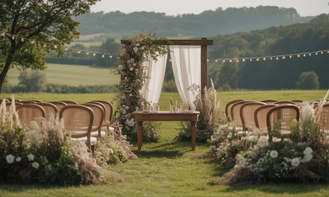 découvrez nos conseils pour organiser un mariage champêtre chic et naturel : idées de décoration, choix du lieu, ambiance et astuces pour une cérémonie authentique et élégante en pleine nature.