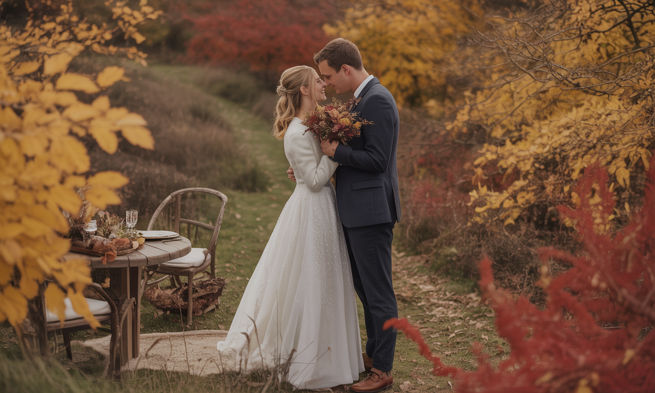 découvrez un mariage enchanteur au mezo, au cœur de la bretagne, où l'amour se célèbre en automne dans un cadre magique et chaleureux.