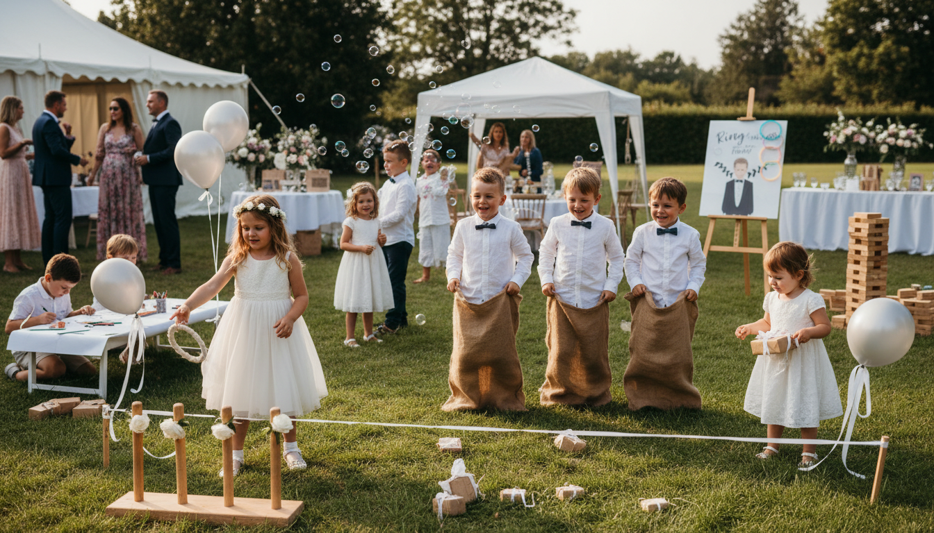 découvrez 20 jeux amusants et créatifs pour divertir les enfants lors d'un mariage, garantissant leur joie et la tranquillité des adultes tout au long de la célébration.